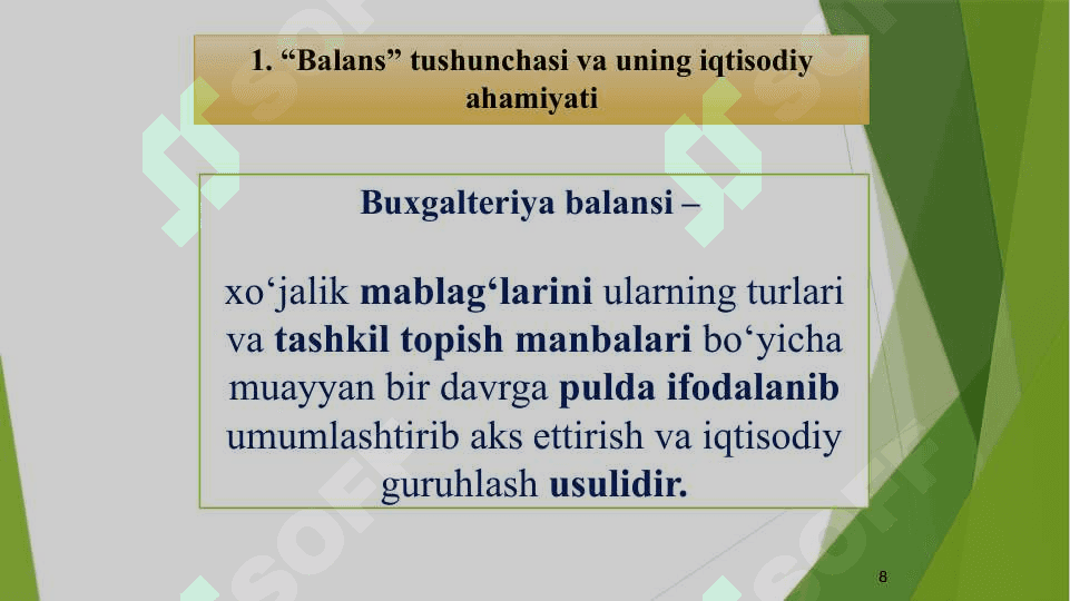 BUXGALTERIYА BALANSI 8