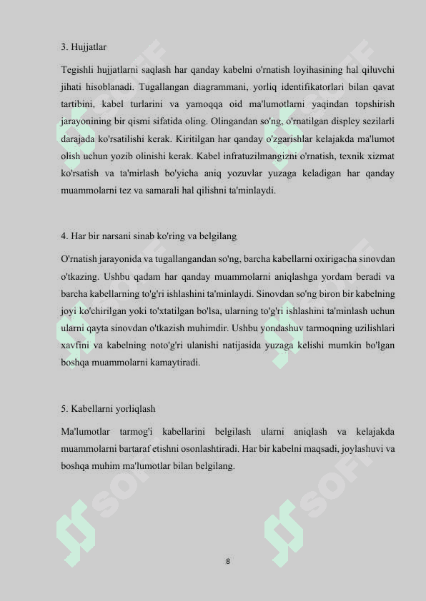 Tarmoq kabel turlari 8