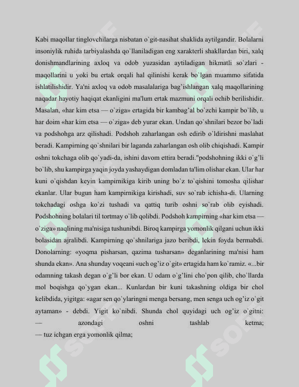 Oʻzbeklarning bola tarbiyasiga doir an’analari va innovatsiyalari. Oʻzbeklarni bola tarbiyasiga boʻlgan munosabati. 5