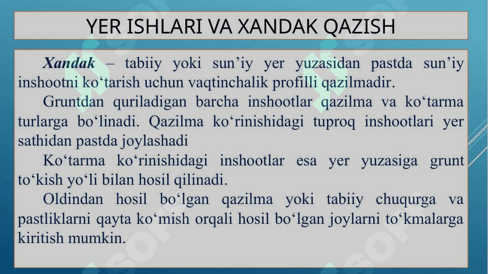 Gidromexanizatsiya usulida xandak qazish 3