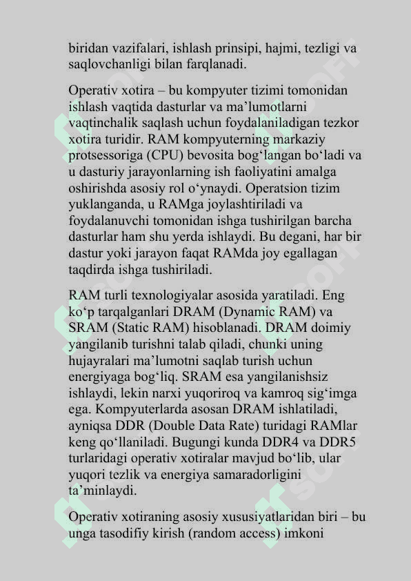 Kurs ishi Dinamik xotirani taqsimlash. 6