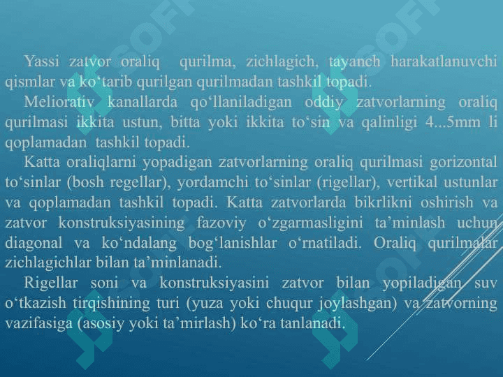 Yassi metall zatvor hisobi 2