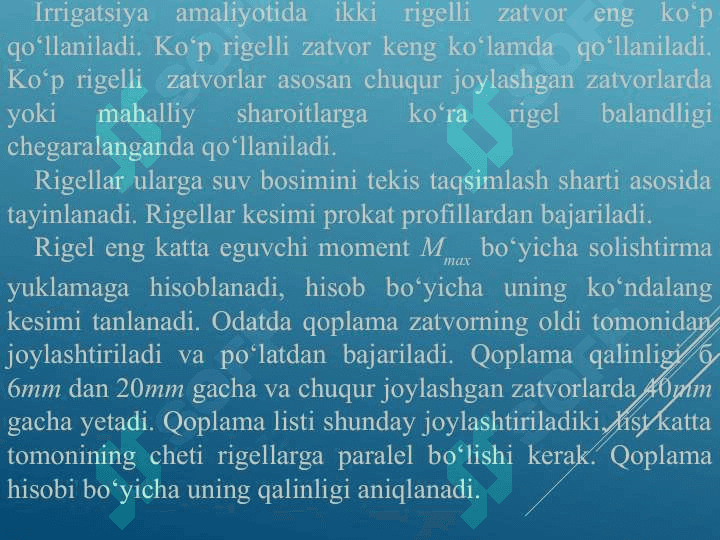 Yassi metall zatvor hisobi 3