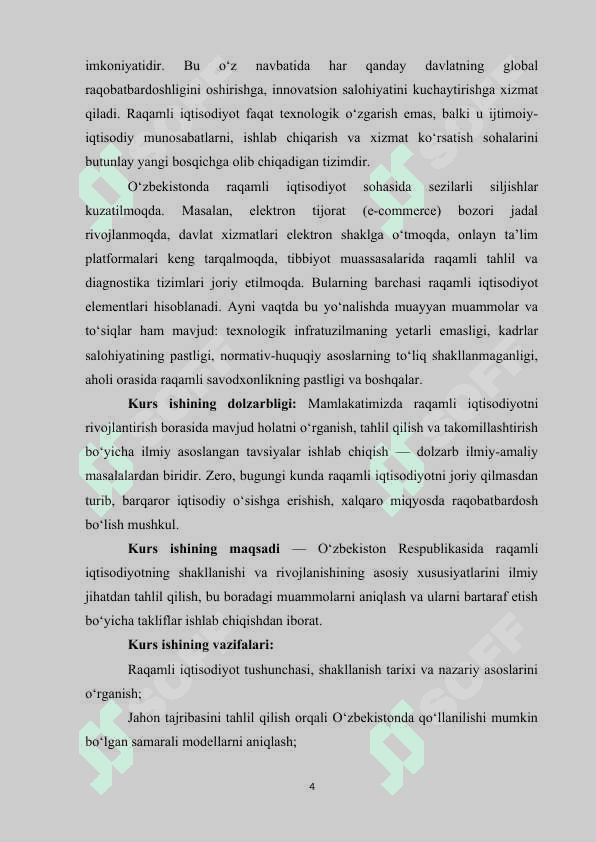 O’zbekiston raqamli iqtisodiyotini rivojlantirish xususiyatlari 4