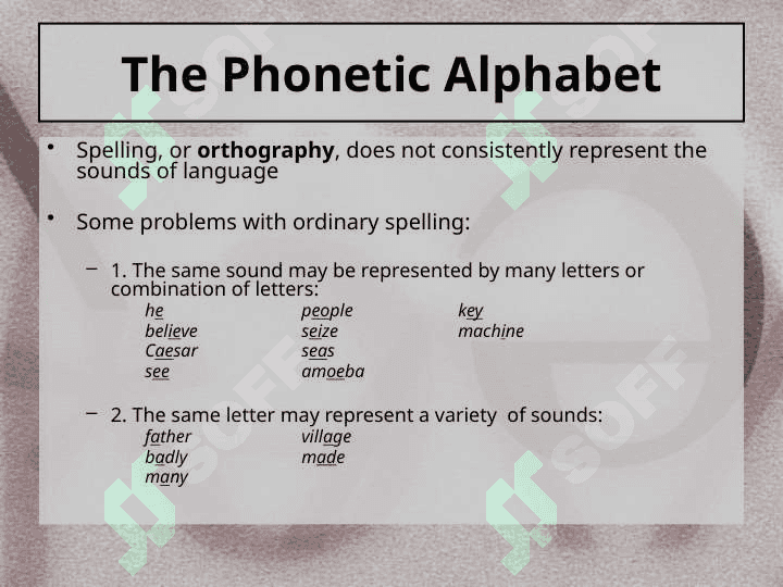 Phonetic transcription 5