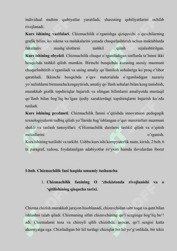 Chizmachilik fanini o'qitish metodikasining rivojlanish tarixi 3