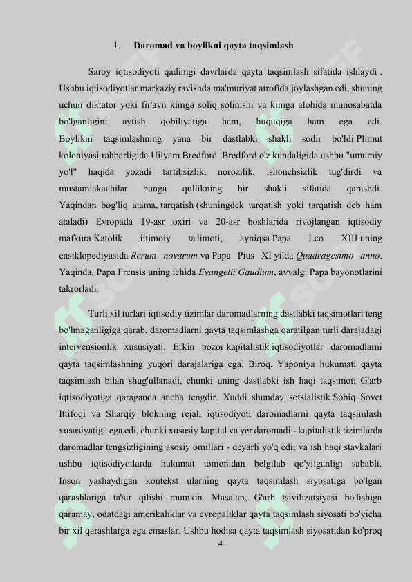 Daromadlar tengsizligining vujudga kelishi va uning sabablari 4