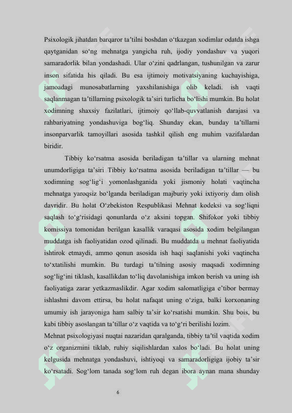 Ish vaqti saqlanmagan holda beriladigan taʼtillar Ijtimoiy taʼtillar   mustaqil ish 6