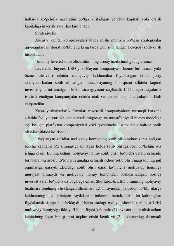 KORXONA KAPITALI VA ULARDAN SAMARALI FOYDALANISH. 8