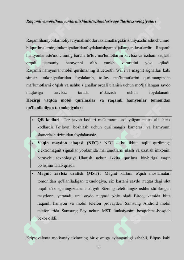 Raqamli va mobil hamyonlar 8