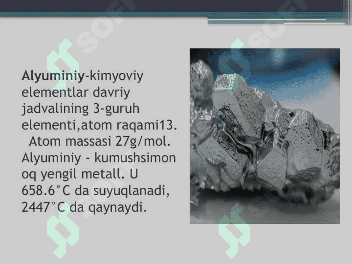 IKKILAMCHI Al VA Cu XOMASHYOLARI  XARAKTERISTIKASI  VA KLASSIFIKATSIYASI 3