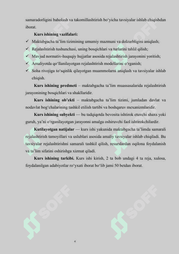 Maktabgacha ta'limda rejalashtirishning asosiy bosqich va turlari 4