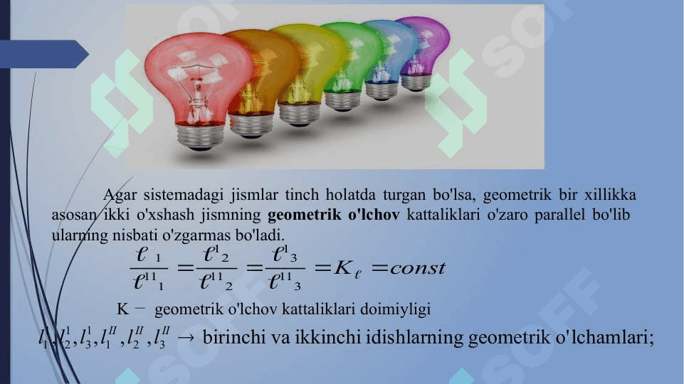 O‘XSHASHLIK NAZARIYASINING ASOSLARI. SUYUQLIKDA QATTIQ JISM HARAKATI. 4