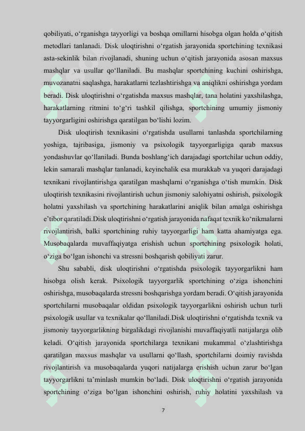 Disk uloqtirish texnikasini turlarini texnikasini o'rgatish 7