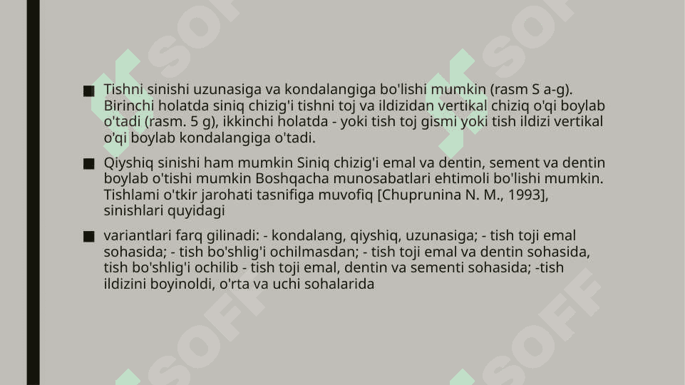 Tish va yuz jag' shikastlanishi va sinishlari 3