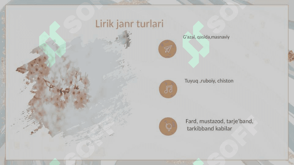 Kichik lirik janrlar 3