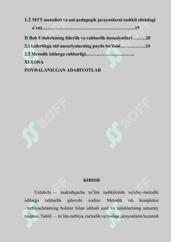 Maktabgacha ta`lim tashkiloti uslubchisining metodik ishlarga rahbarligi 2
