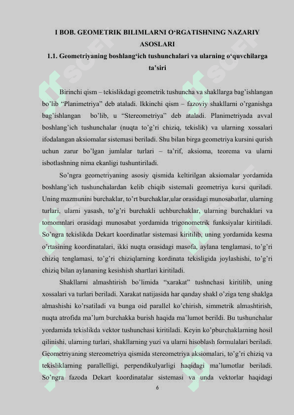 Yordamchi maktab oquvchilarining matematikadan giometrik amallarni orgatish 6