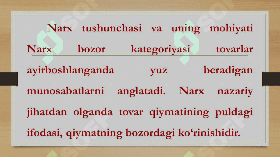 Narx va uning shakllanishi 8