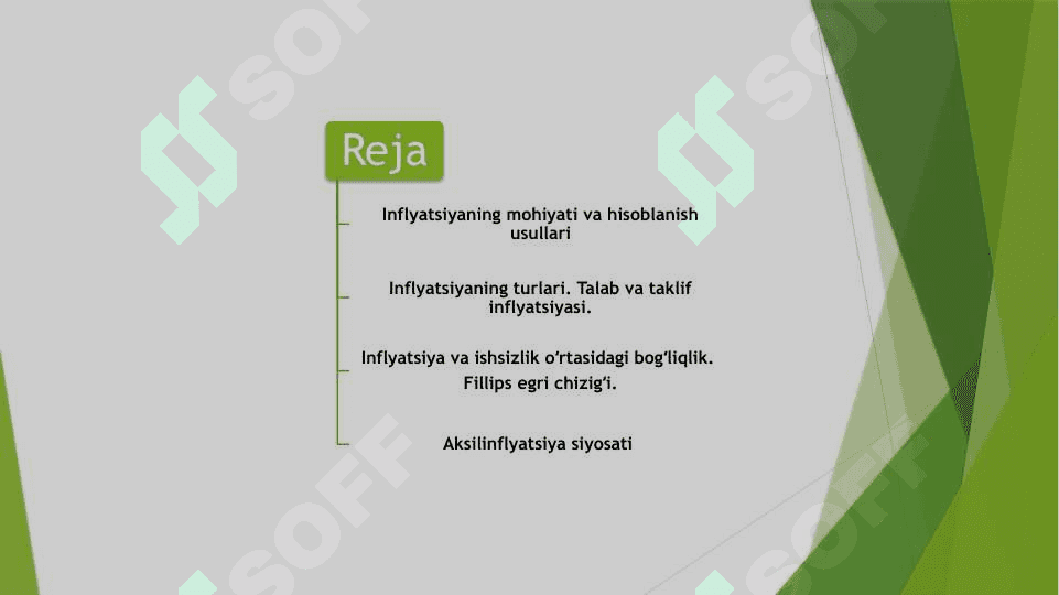 Inflyatsiya va aksilinflyatsiya siyosati 2