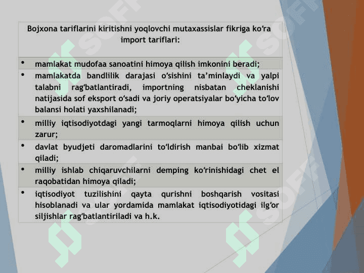 Tashqi savdo siyosati 8