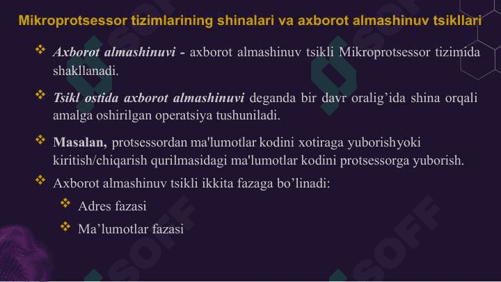 TIZIM INTERFEYSLARI VA SHINALARNI TASHKIL ETILISH TURLARI 7
