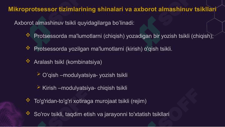 TIZIM INTERFEYSLARI VA SHINALARNI TASHKIL ETILISH TURLARI 8