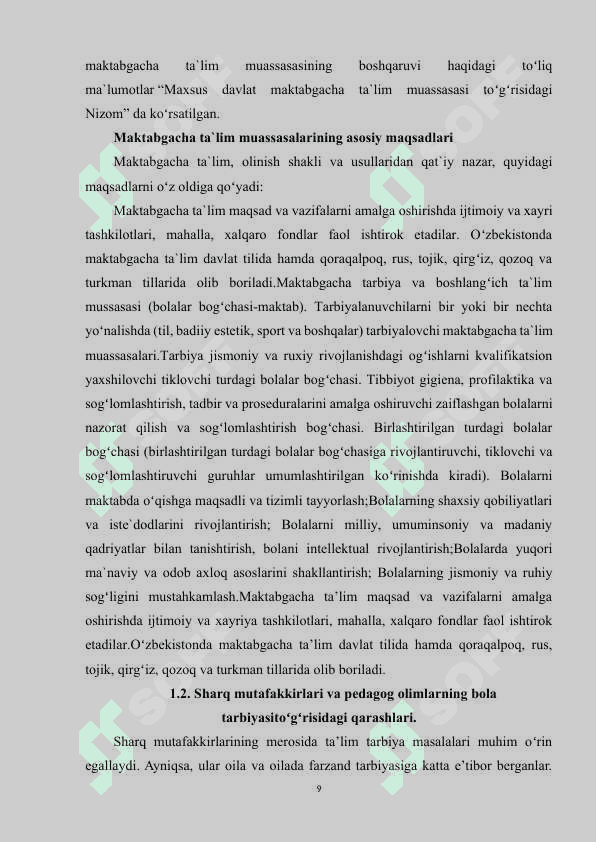 BOLANING RUHIY TARAQQIYOTIDA TA'LIM VA TARBIYANING O'RNI 8