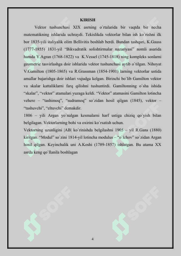 “Vektorning uzunligi” mavzusidagi MIKRODARS (dars ishlanmasi) 4