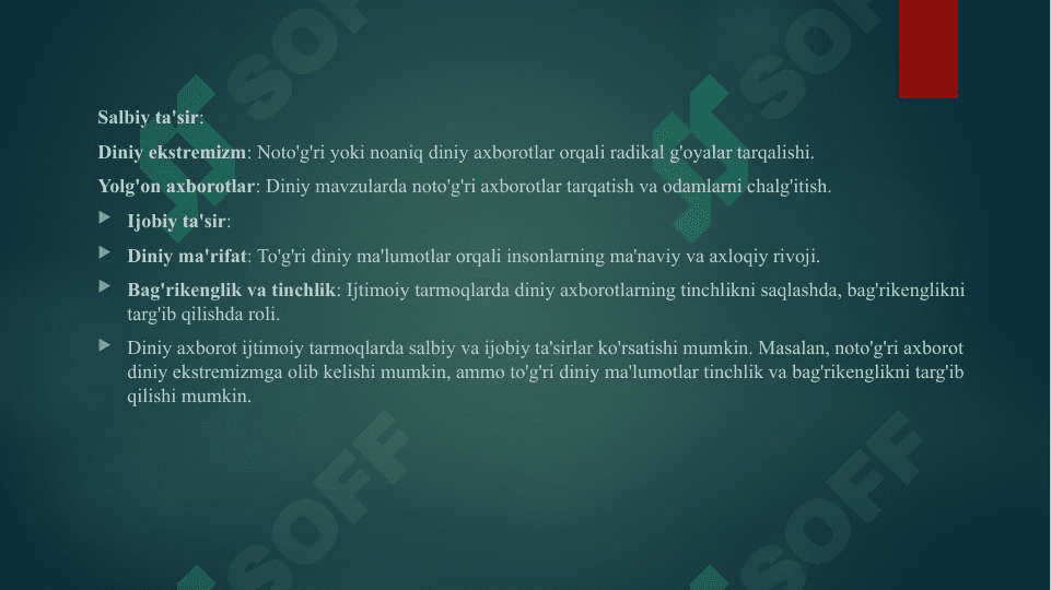 Diniy axborot istemoli 3