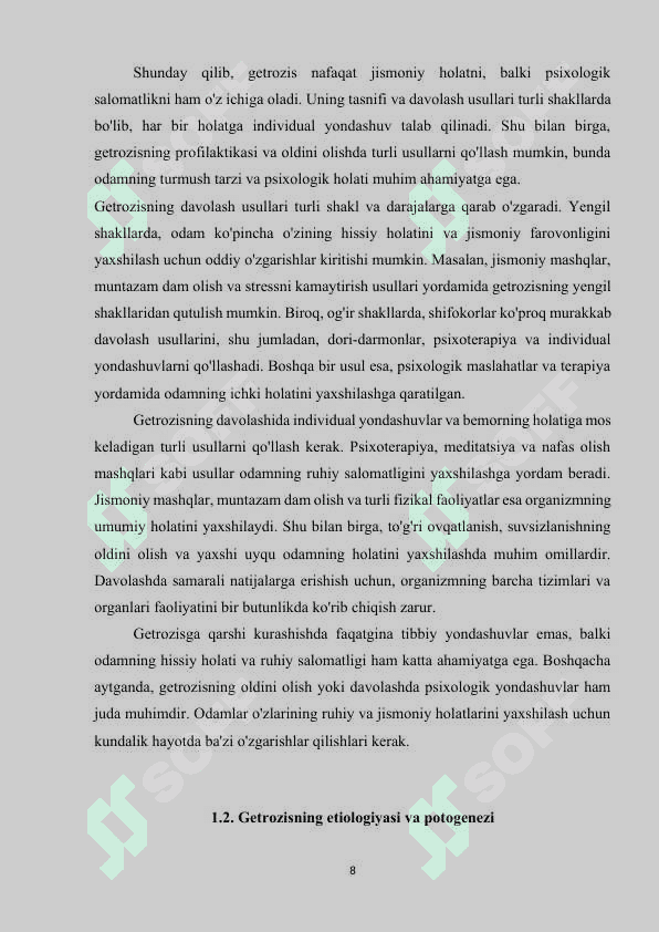 "Geterozis" mavzusida kurs ishi 8