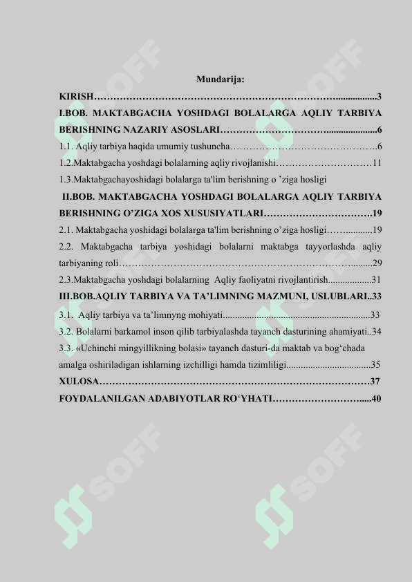 Maktabgacha yoshda aqliy tarbiya masalalari 2