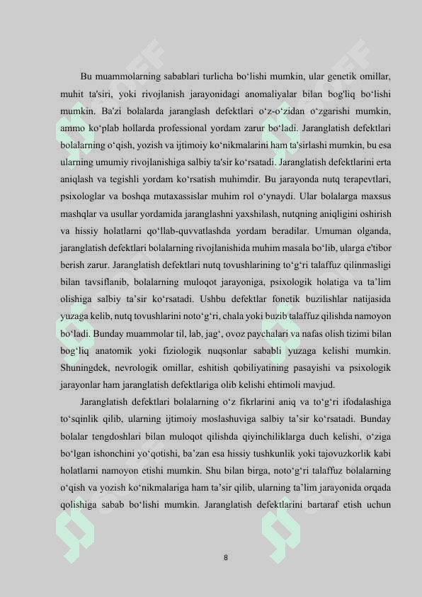 Jaranglatish defektlari va ularni bartaraf etish metodlari 8