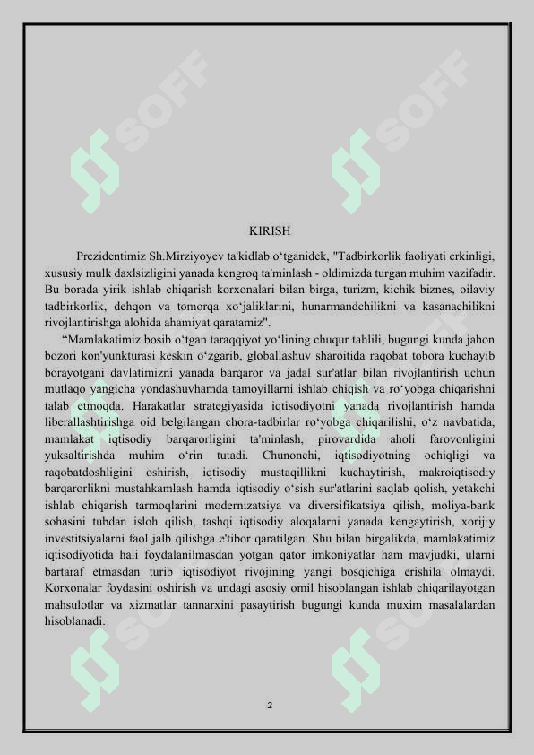 Iqtisodiy xarajatlar va foyda 2