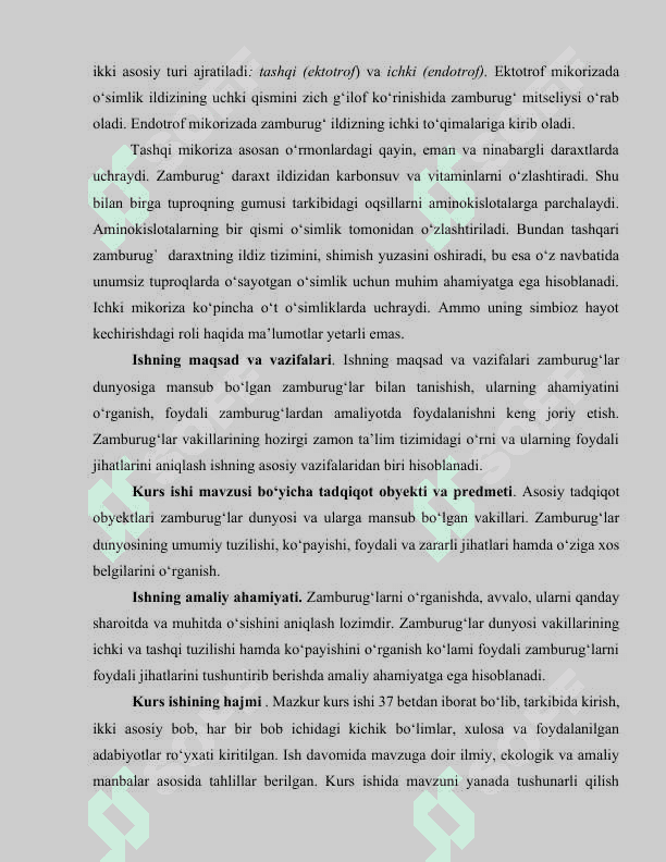 Zamburugʻlar ekologiyasi, tabiatdagi va odamlar hayotidagi ahamiyati 3