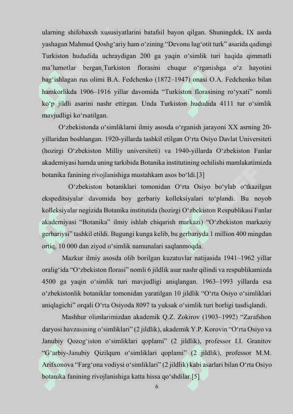 Boshoqnamolar qabilasi (Bug‘doydoshlar oilasi va oilachalari) 6