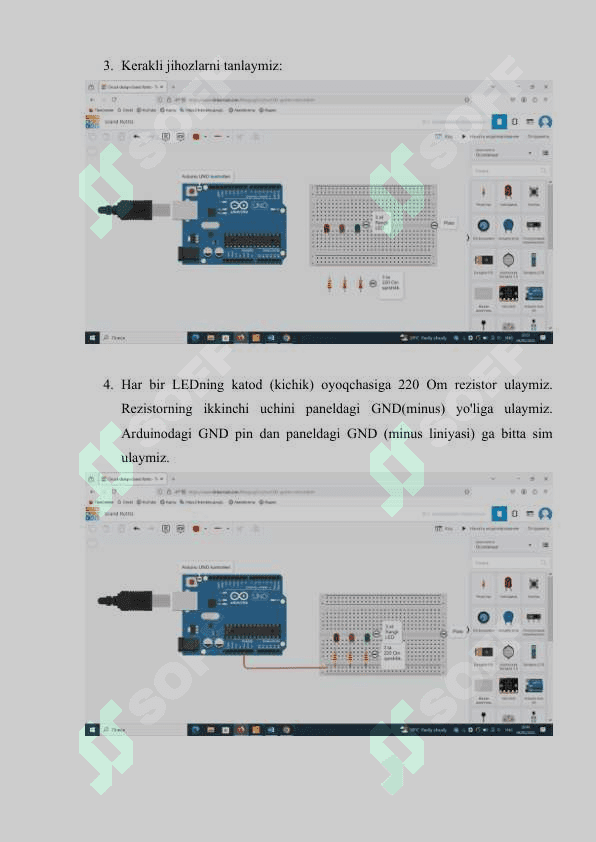 Yorug‘lik diodi. Arduino yordamida yorug‘lik diodini o‘chirib yoqish 4