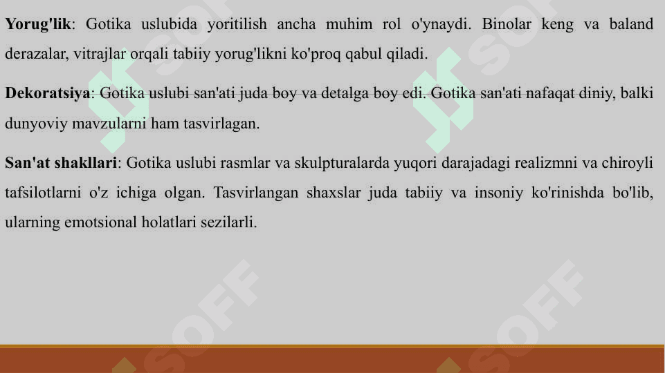 ROMAN VA GOTIKA USLUBI SAN'ATI 5