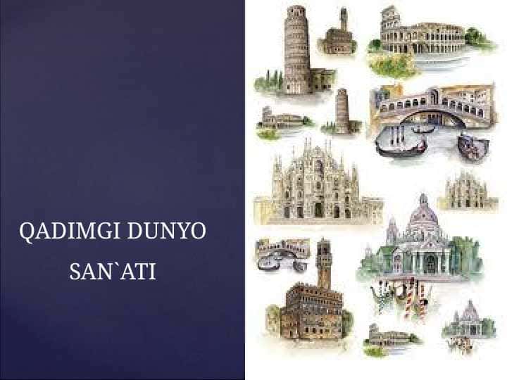 QADIMGI DUNYO SAN`ATI 1