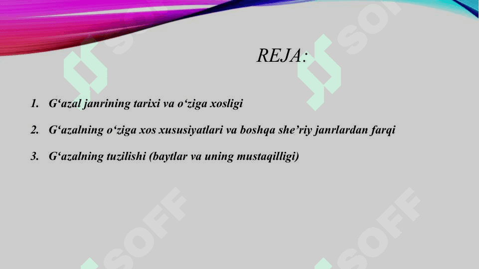 Gʻazal tahlili mezonlari 2