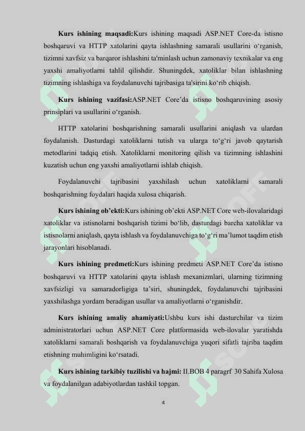 ASP.NET CORE DA ISTISNO BILAN ISHLASH VA HTTP XATOLARNI QAYTA ISHLASH. 4