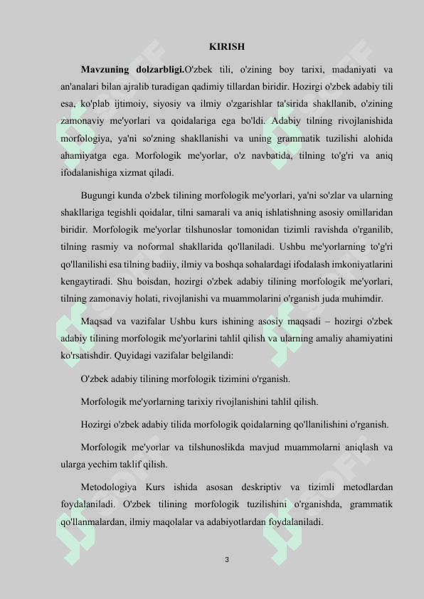HOZIRGI OʻZBEK ADABIY TILINING MORFOLOGIK MEʼYORLARI 3