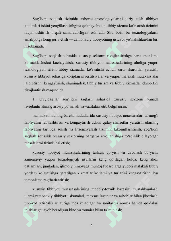SHIFOXONA YOKI KLINIKA UCHUN TIBBIY AXBOROT TIZIMINI LOYIHALASH 6