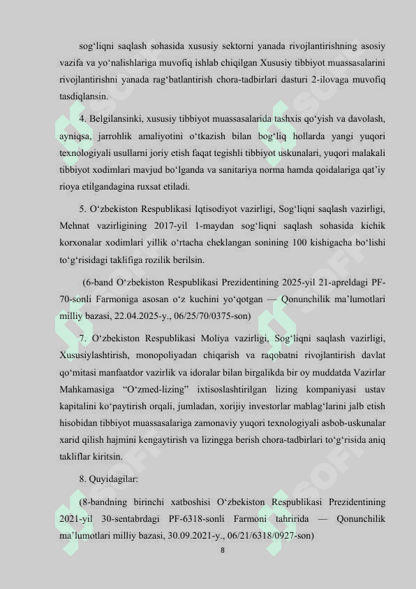 SHIFOXONA YOKI KLINIKA UCHUN TIBBIY AXBOROT TIZIMINI LOYIHALASH 8