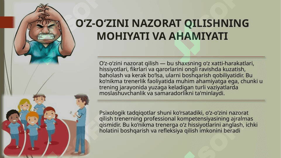TRENINGNI OʻTKAZISHDA TRENERNING OʻZ-OʻZINI NAZORAT QILISHI 3