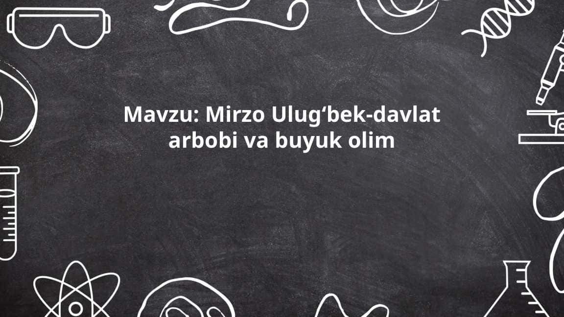 Mirzo Ulug'bek