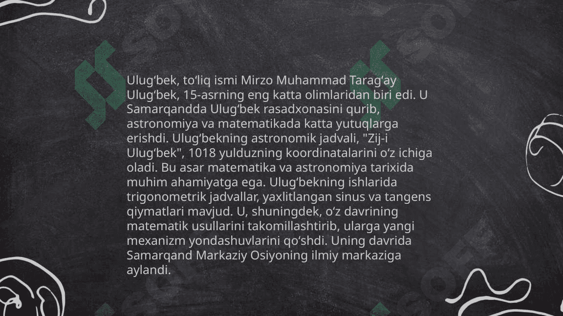 Mirzo Ulug'bek 8
