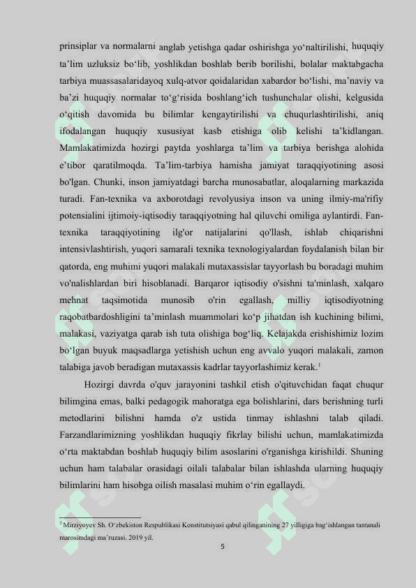 TA’LIM TIZIMIDA YOSHLARNING HUQUQIY MADANIYATINI SHAKLLANTIRISH USULLARI. 5