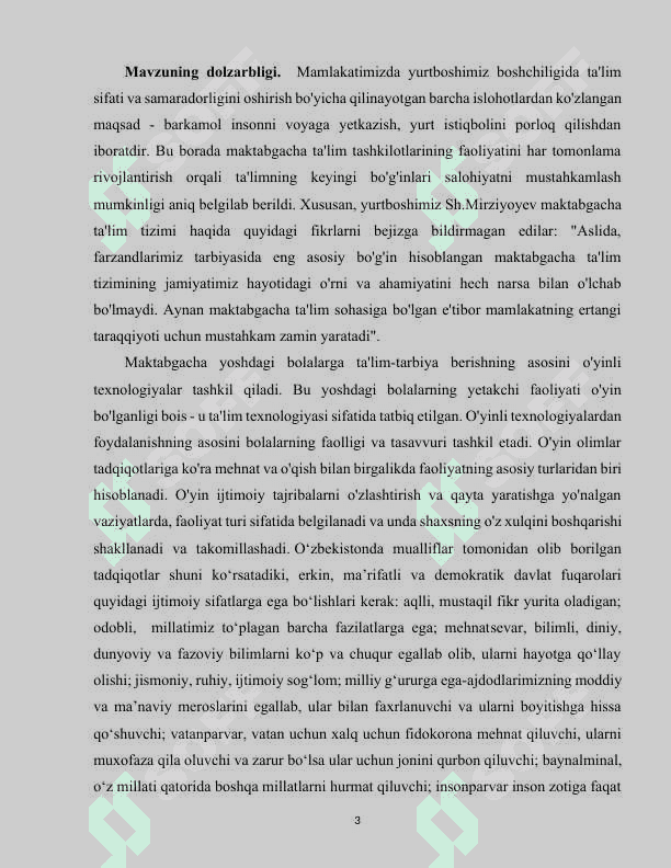 Maktabgacha ta’lim jarayonini tashkil etishda tarbiyachi-pedagogning innovatsion faoliyati 3