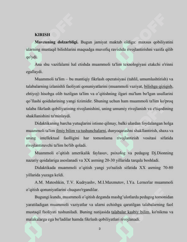 Maktabgacha ta’lim tashkilotlarida  muammoli o‘qitish texnologiyalari 3